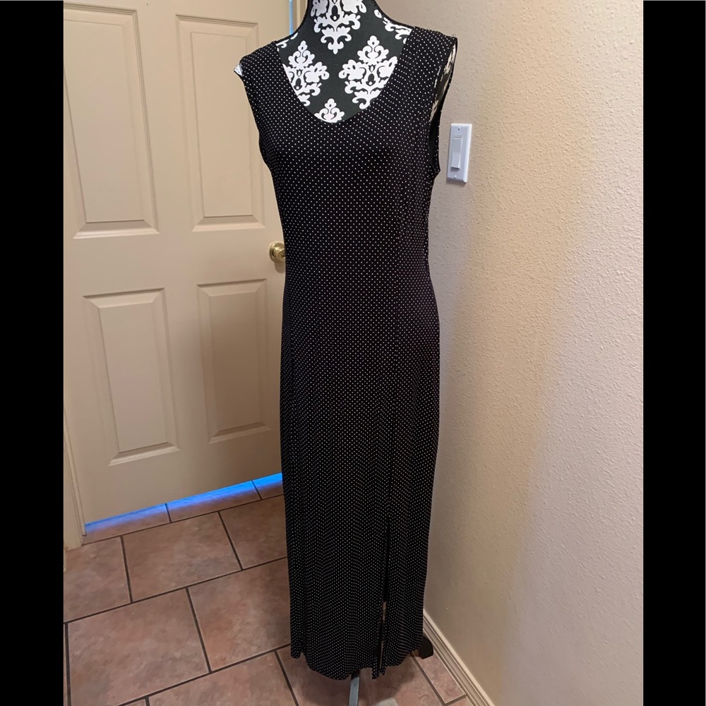 Maxi polka dot dress